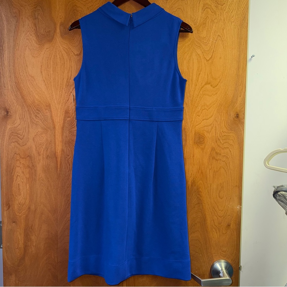 Maggy London Dress Women’s Size 12 Blue Sleeveless Pockets NWT - Picture 2 of 8